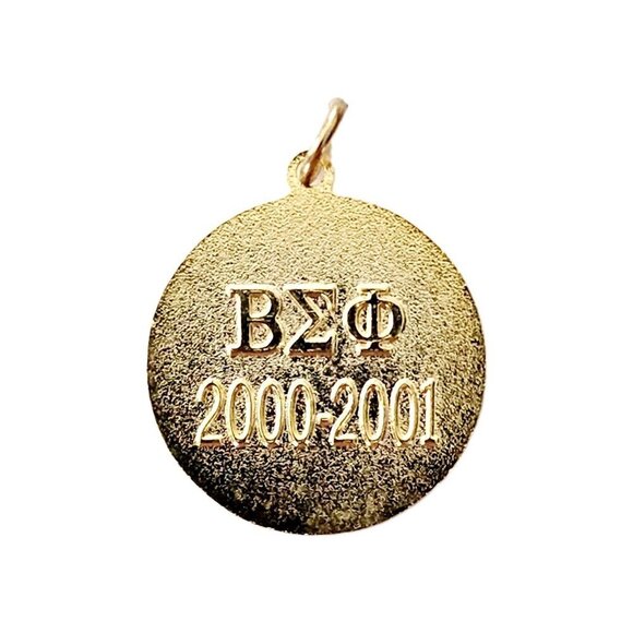 2001 Beta Sigma Phi Sorority Pendant Diamond Celebration Ritual Charm E10A - Picture 3 of 3